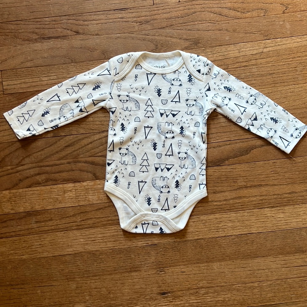 Chickpea 6-9 month baby outfit.